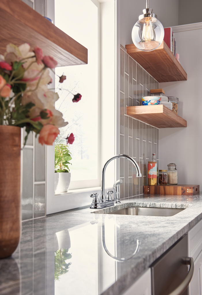 Peerless Claymore™: Two Handle Kitchen Faucet - Two Handle Lever - Chrome