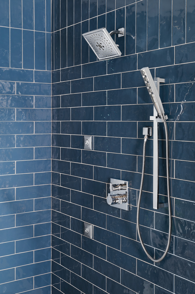 Delta Universal Showering Components: Square Wall Elbow For Hand Shower - Lumicoat® Chrome