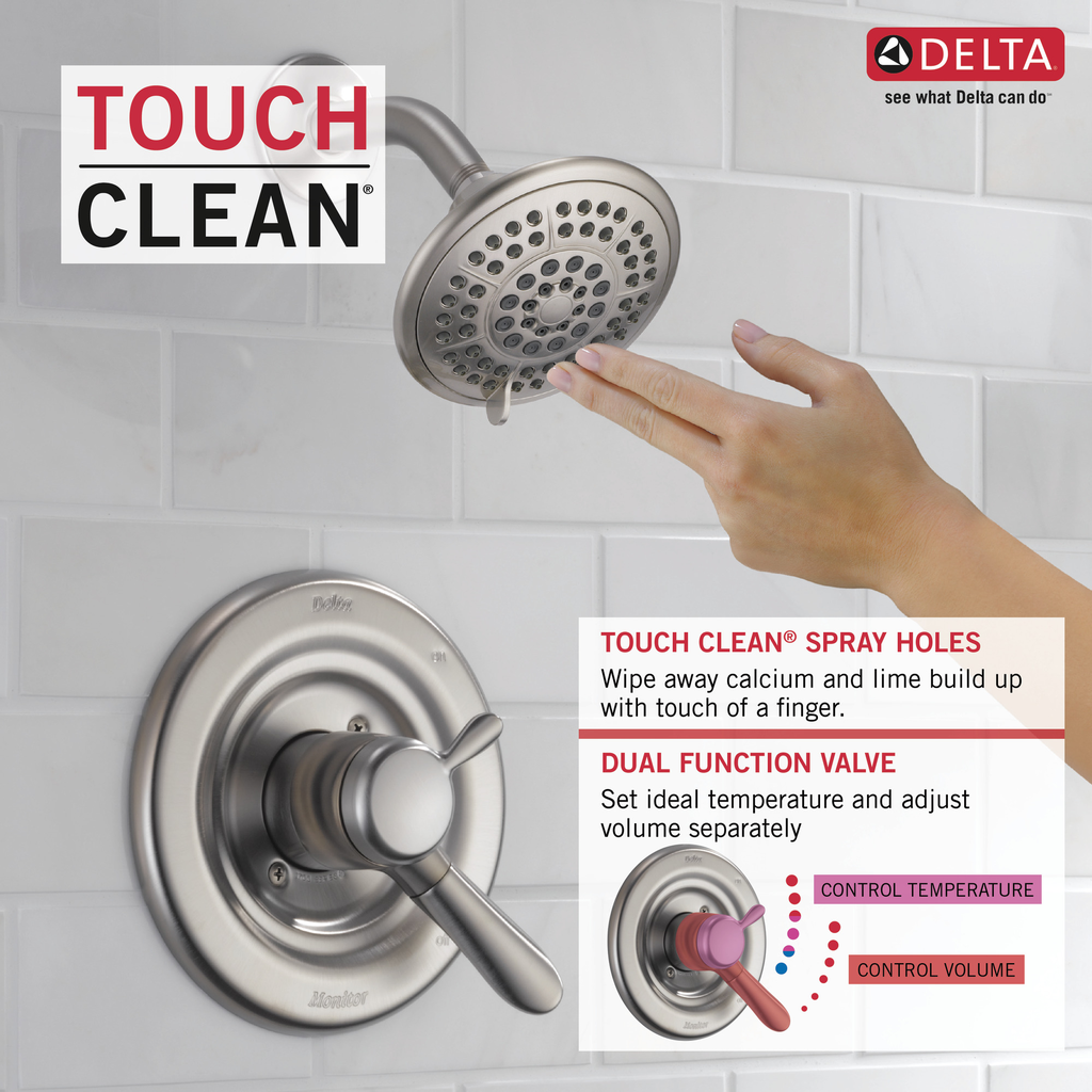 Delta Lahara®: Monitor® 17 Series Shower Trim - Single Handle Lever - Stainless