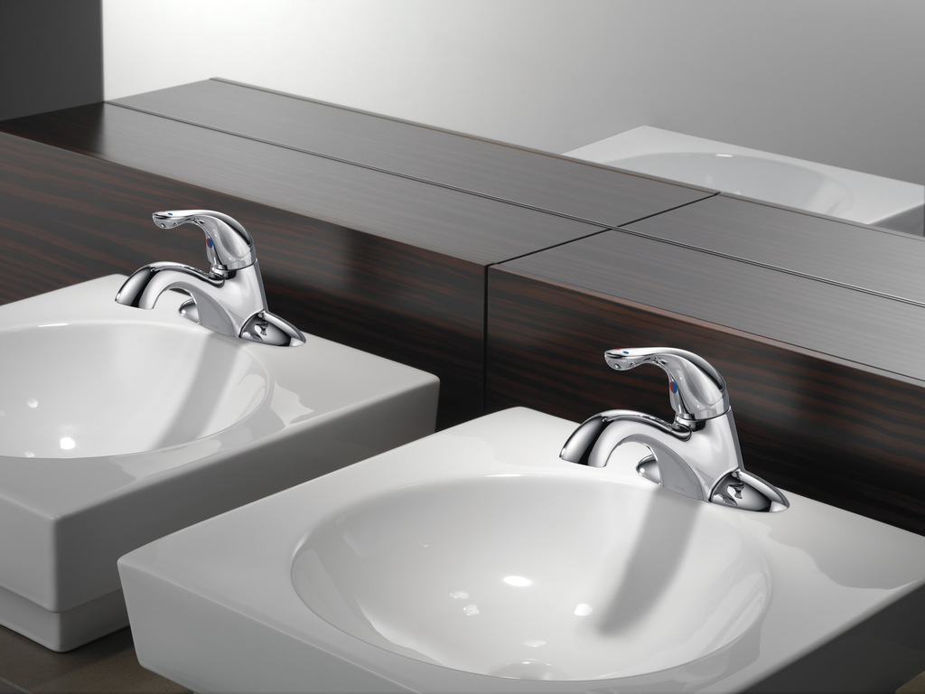 Commercial Hdf®: Single Handle Centerset Lavatory Faucet - Single Handle Lever - Chrome