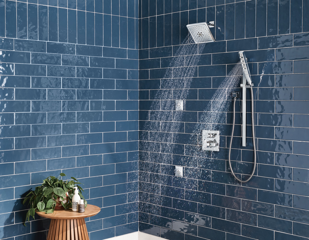 Delta Universal Showering Components: Square Wall Elbow For Hand Shower - Lumicoat® Chrome