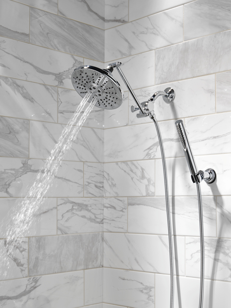 Delta Universal Showering Components: 3-Way Shower Arm Diverter For Hand Shower - Chrome