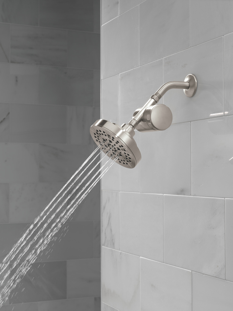 Delta Universal Showering Components: 5-Setting Showerhead - Stainless