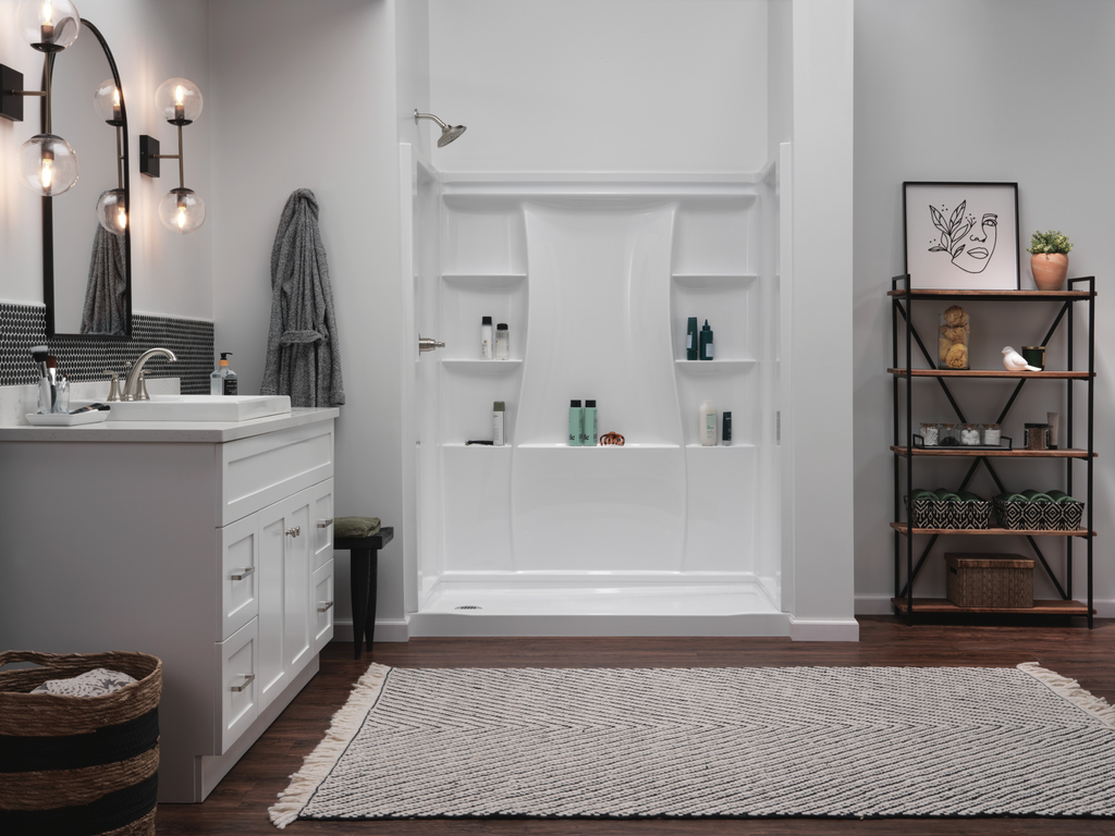 Delta Woodhurst™: Shower Trim - Single Handle Lever - Stainless