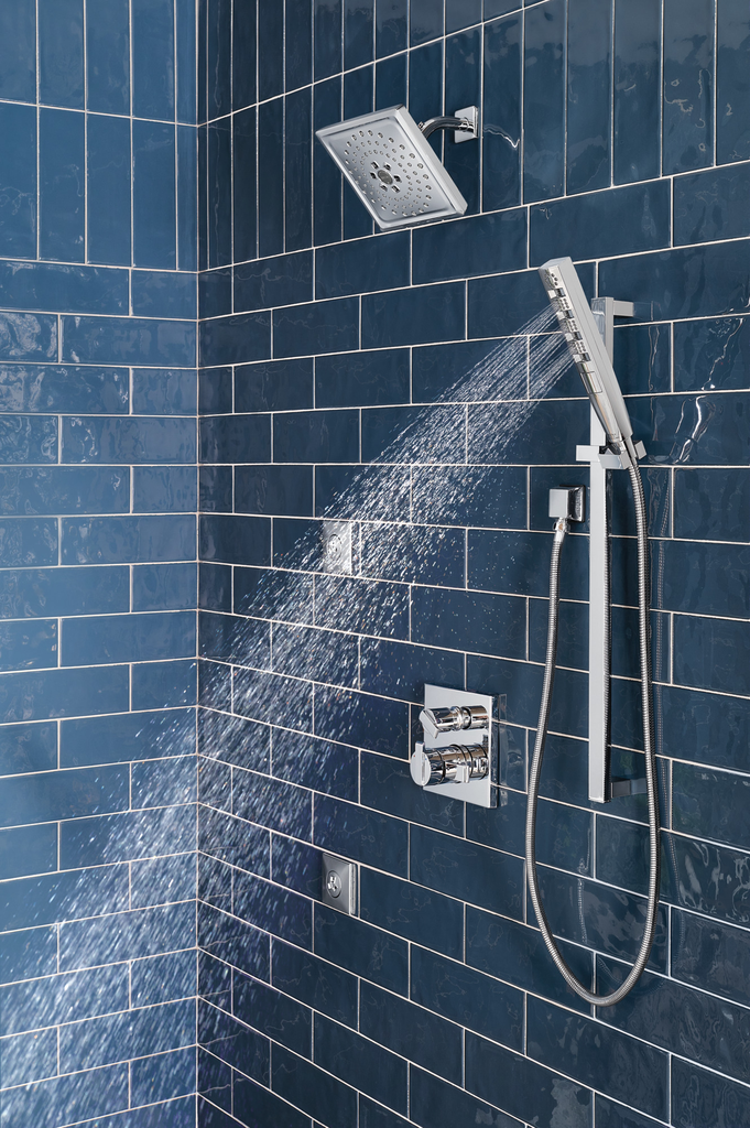 Delta Universal Showering Components: Square Wall Elbow For Hand Shower - Lumicoat® Chrome