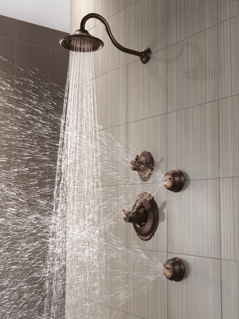 Delta Universal Showering Components: Premium 3-Setting Shower Head - Venetian Bronze