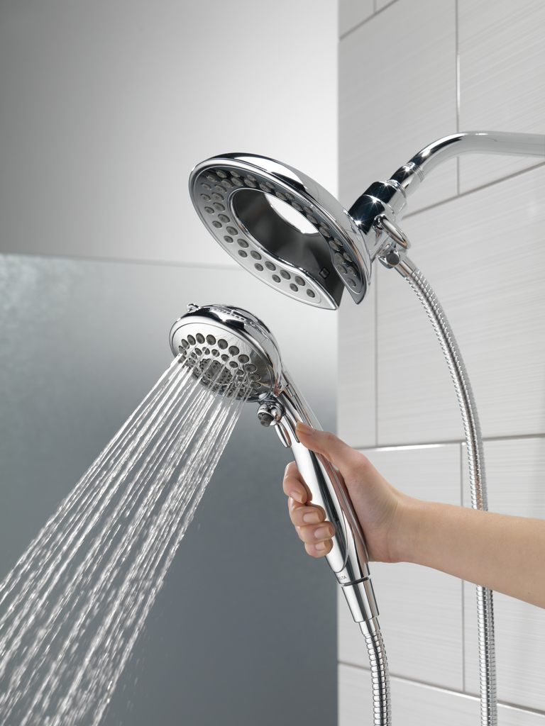 Delta Universal Showering Components: In2Ition® 5-Setting Two-In-One Shower - Chrome