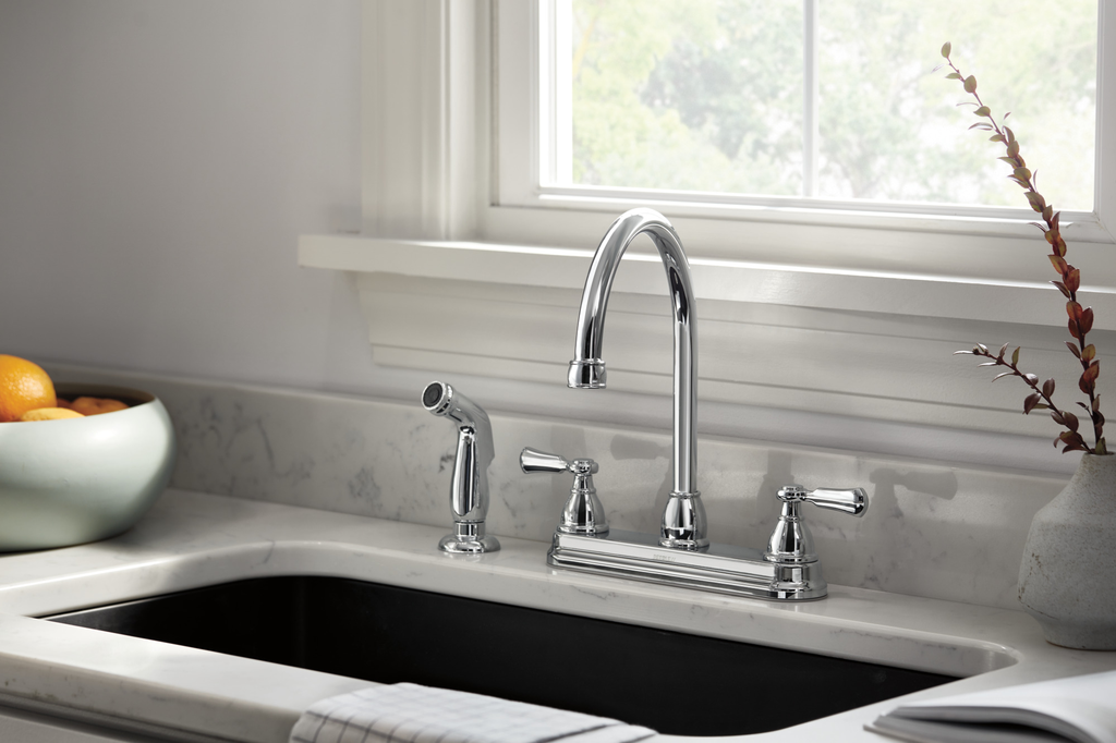 Peerless Elmhurst®: Two-Handle Kitchen Faucet With Spray - Two Handle Lever - Chrome