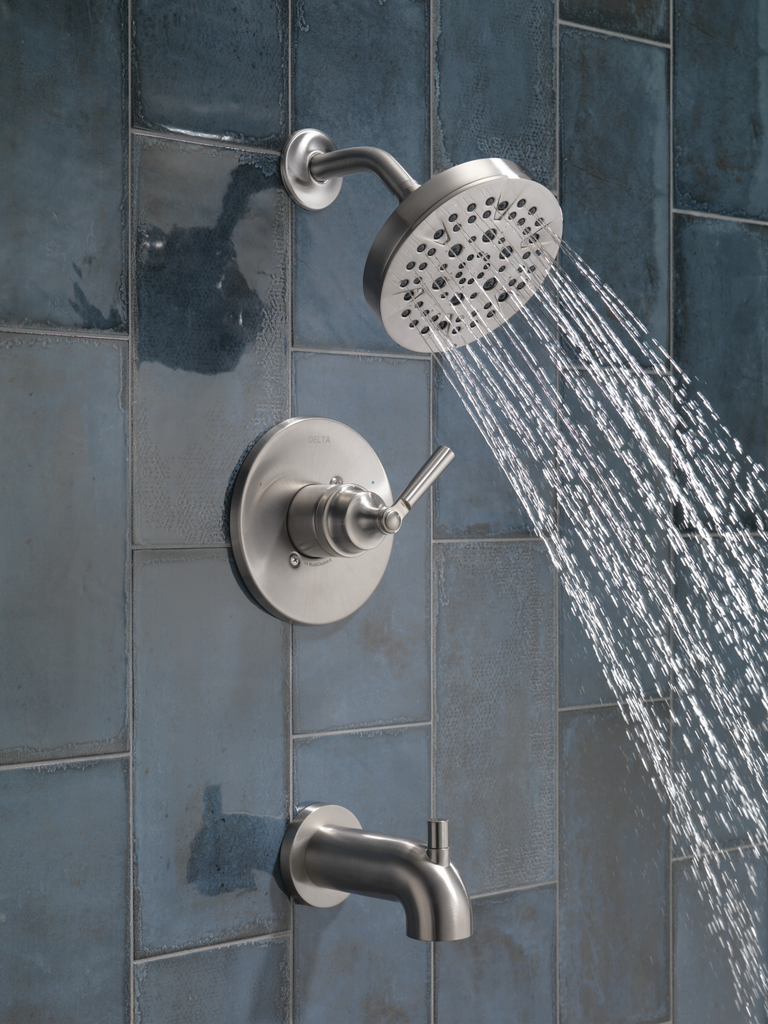 Delta Saylor™: Monitor® 14 Series Tub & Shower Trim - Single Handle Lever - Stainless