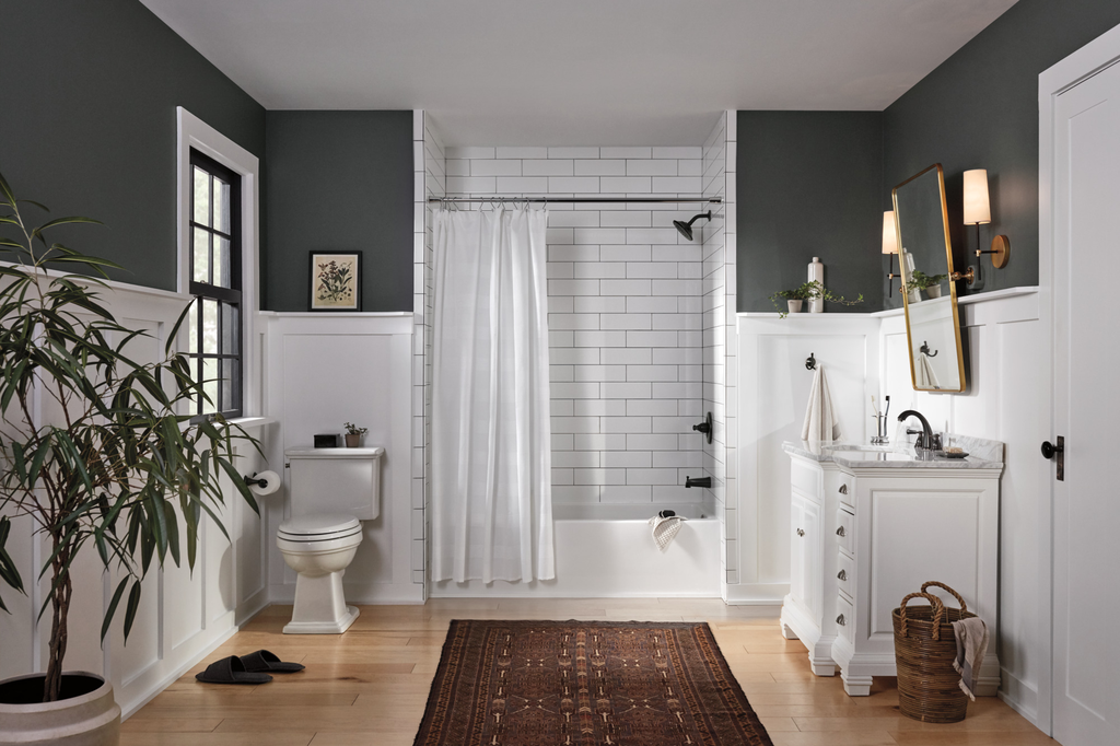 Peerless Elmhurst®: Tub Shower Trim Kit - Single Handle Lever - Oil Rubbed Bronze