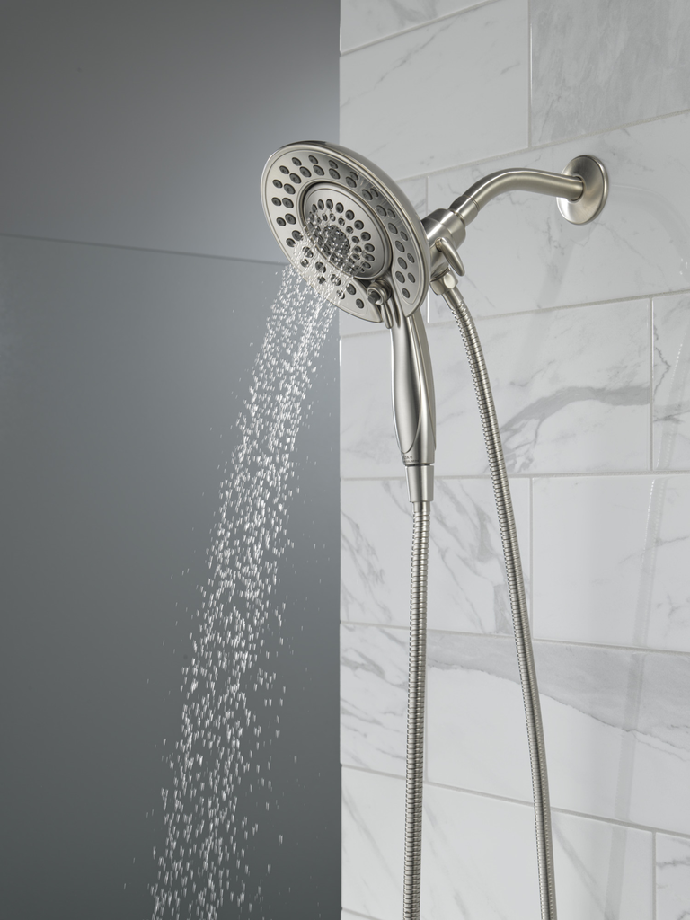 Delta Universal Showering Components: In2Ition® 5-Setting Two-In-One Shower - Stainless