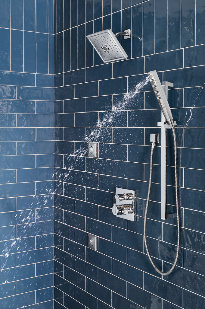 Delta Universal Showering Components: Square Wall Elbow For Hand Shower - Lumicoat® Chrome