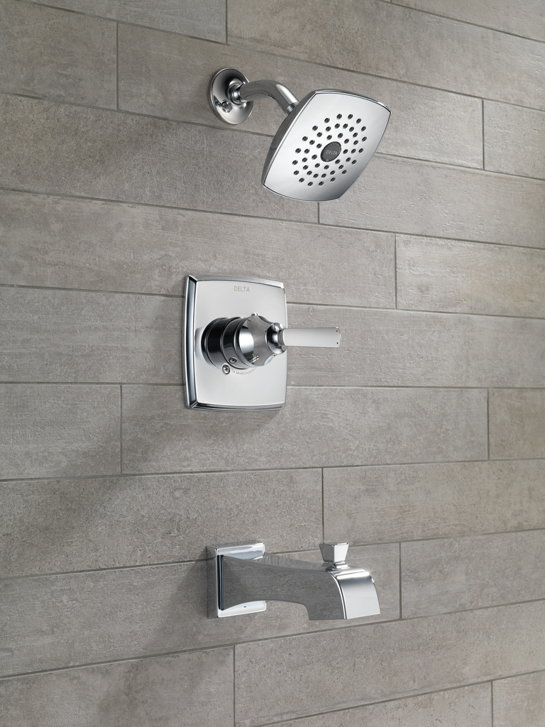 Delta Ashlyn®: Monitor® 14 Series Tub & Shower Trim - Single Handle Lever - Chrome