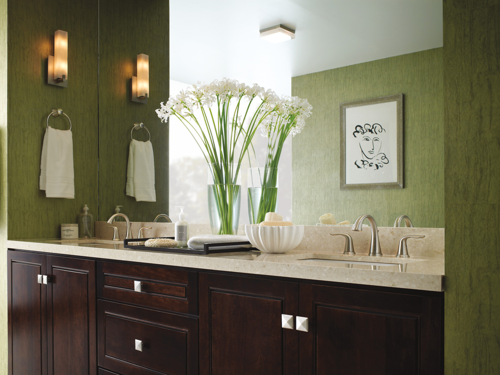 Delta Lahara®: Two Handle Widespread Bathroom Faucet - Two Handle Lever - Stainless