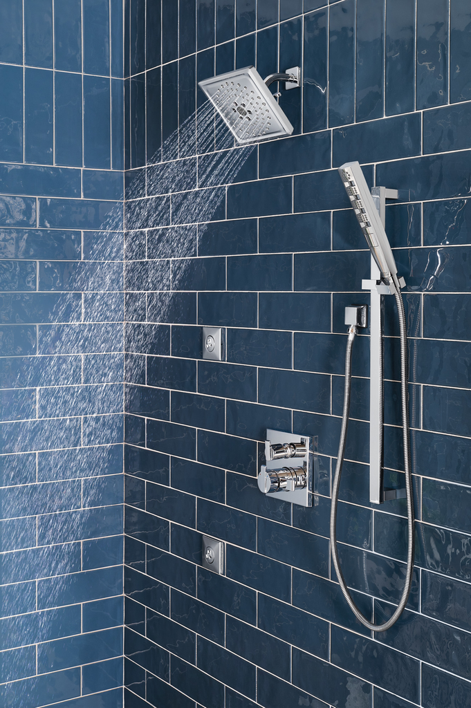 Delta Universal Showering Components: Square Wall Elbow For Hand Shower - Lumicoat® Chrome