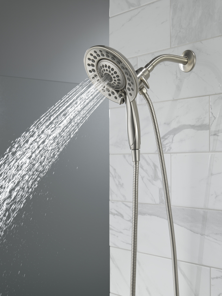 Delta Universal Showering Components: In2Ition® 5-Setting Two-In-One Shower - Stainless
