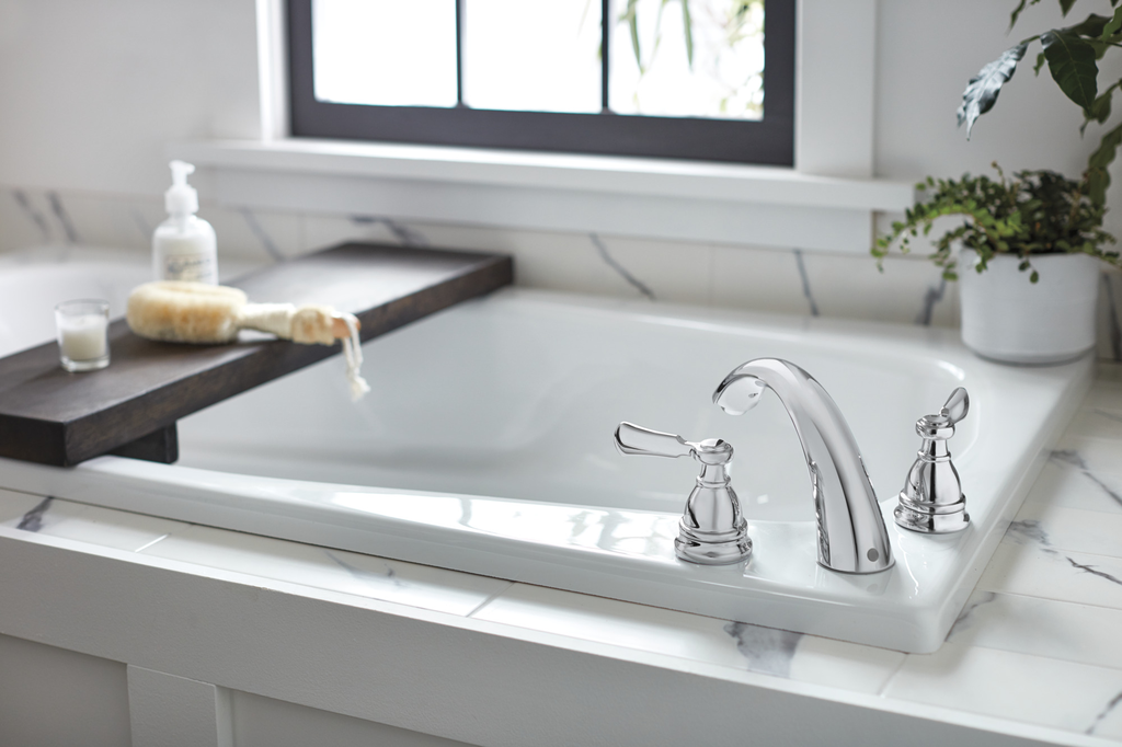 Peerless Elmhurst®: Roman Tub Trim Kit - Two Handle Lever - Chrome