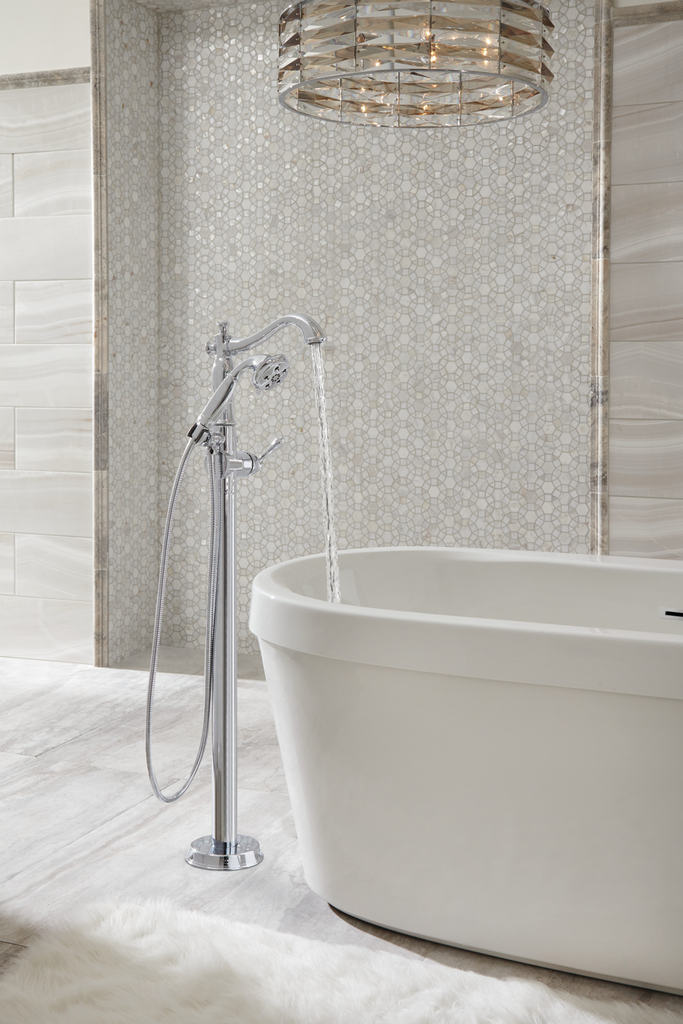 Delta Cassidy®: Metal Lever Handle Kit - 13 / 14 Series & Floor Mount - Single Handle Lever - Chrome