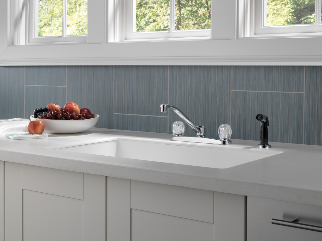 Peerless Core: Two Handle Kitchen Faucet - Two Handle Knob - Chrome