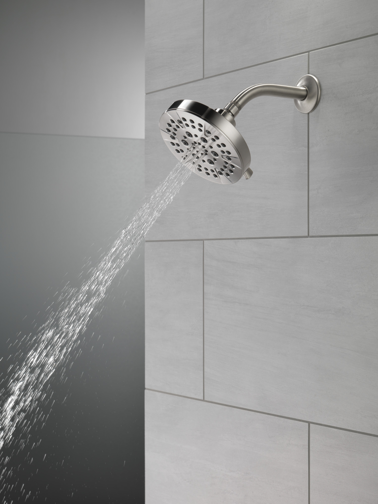 Delta Universal Showering Components: 5-Setting Showerhead - Stainless