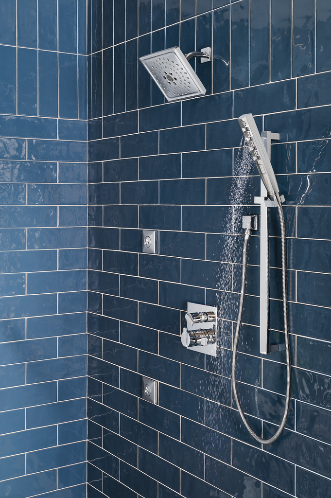 Delta Universal Showering Components: Square Wall Elbow For Hand Shower - Lumicoat® Chrome