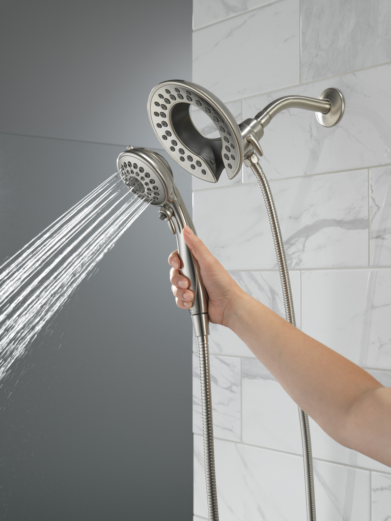 Delta Universal Showering Components: In2Ition® 5-Setting Two-In-One Shower - Stainless