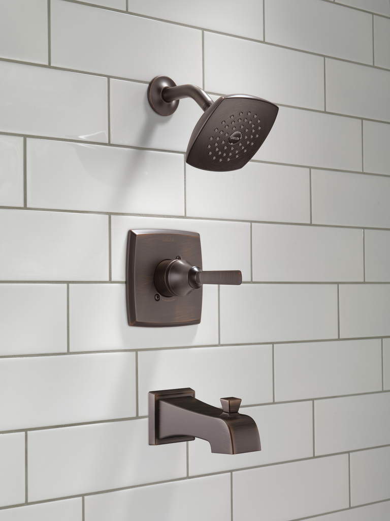 Delta Ashlyn®: Monitor® 14 Series Tub & Shower Trim - Single Handle Lever - Venetian Bronze