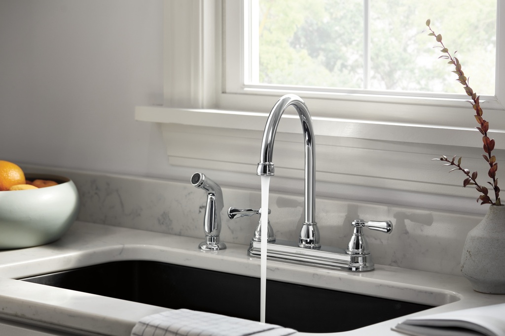 Peerless Elmhurst®: Two-Handle Kitchen Faucet With Spray - Two Handle Lever - Chrome