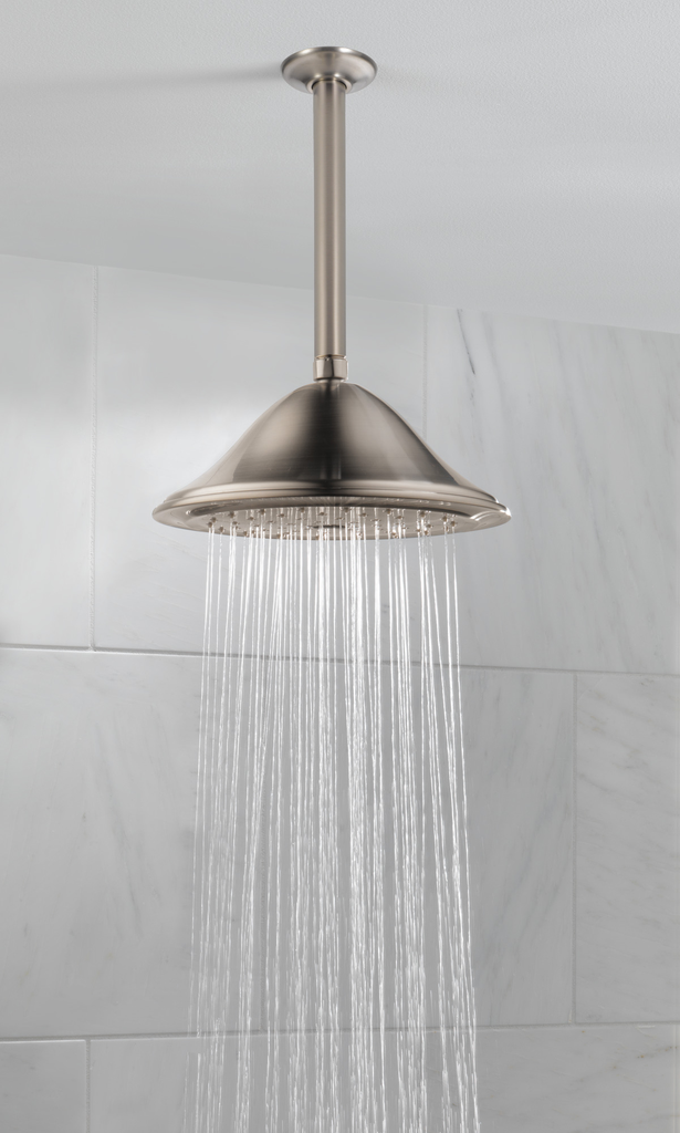 Delta Universal Showering Components: Single-Setting Raincan Shower Head - Stainless