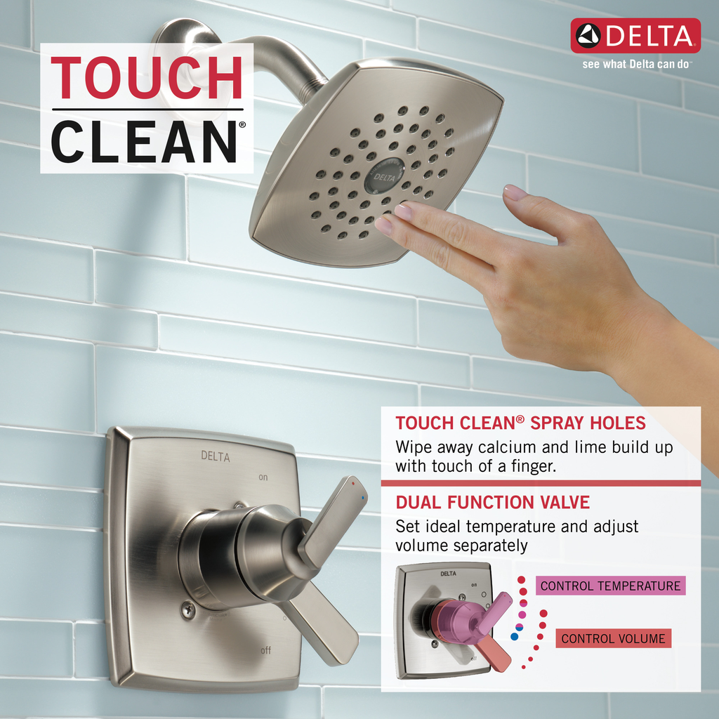 Delta Ashlyn®: Monitor® 17 Series Shower Trim - Single Handle Lever - Stainless