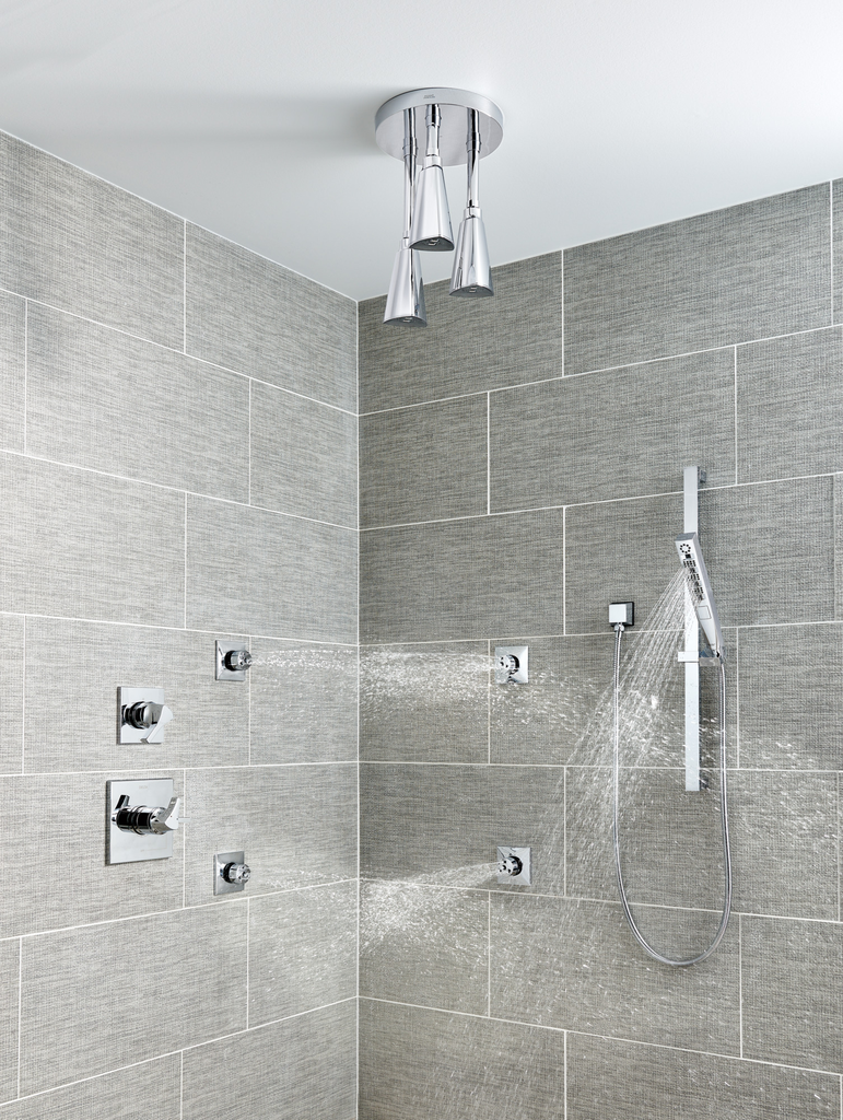 Delta Universal Showering Components: Square Wall Elbow For Hand Shower - Lumicoat® Chrome