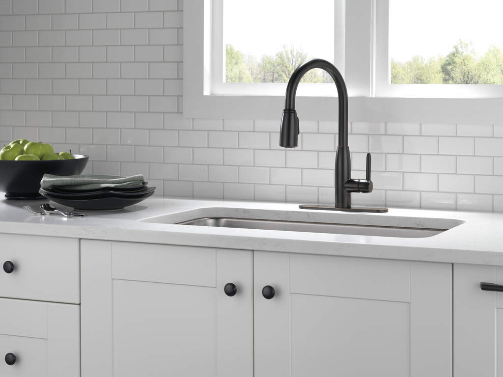 Peerless Tunbridge™: Single Handle Kitchen Pull-Down - Single Handle Lever - Oil Rubbed Bronze