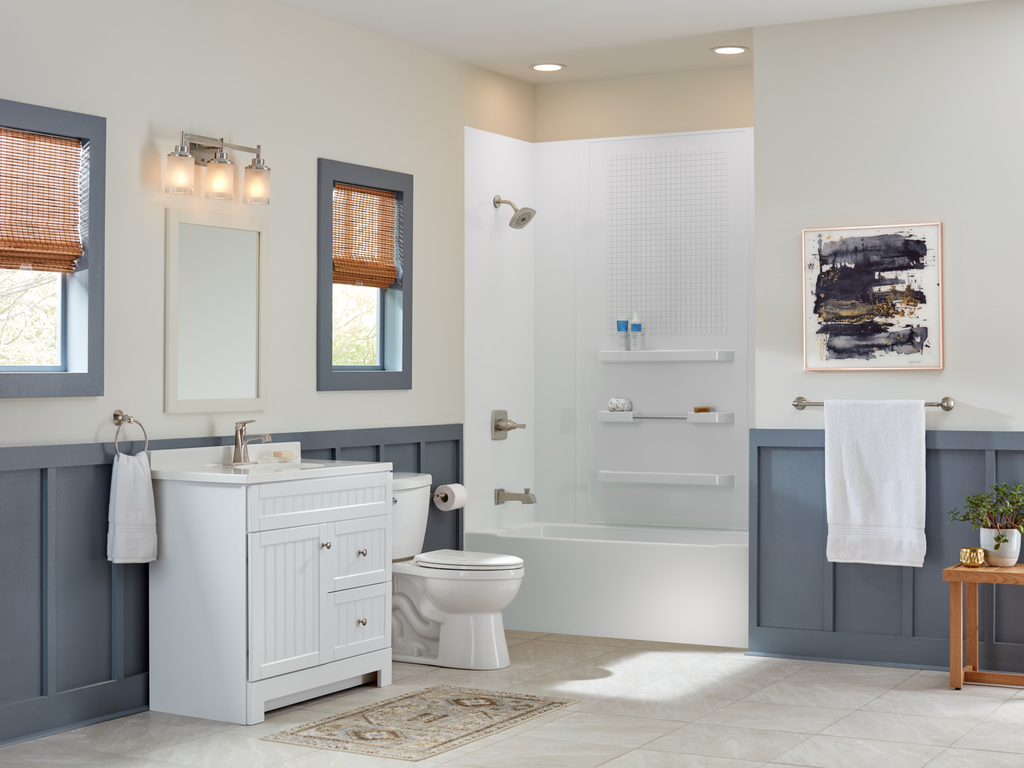 Delta Ashlyn®: Monitor® 14 Series Tub & Shower Trim - Single Handle Lever - Stainless