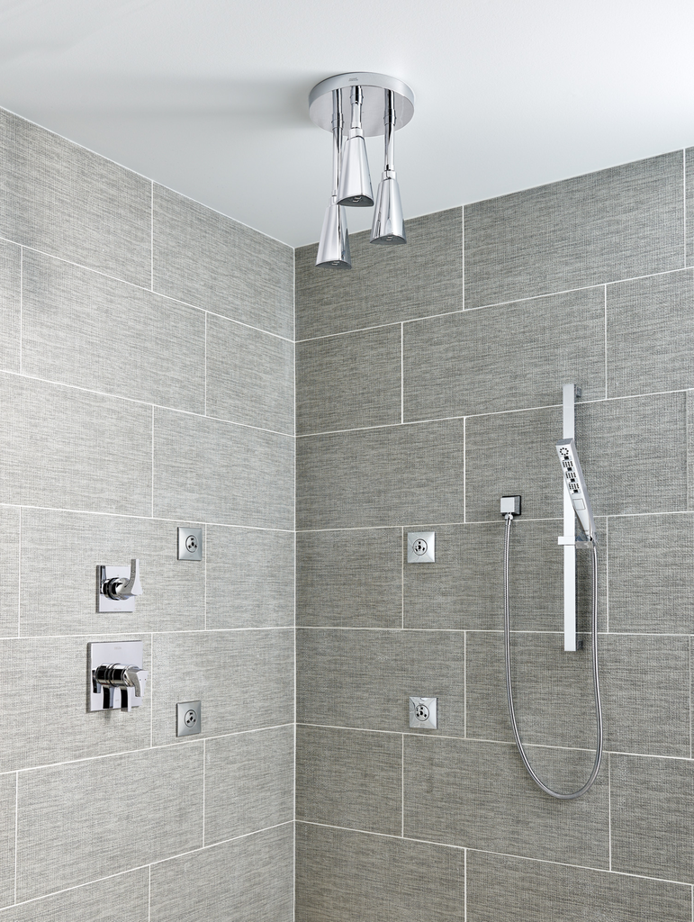 Delta Universal Showering Components: Square Wall Elbow For Hand Shower - Lumicoat® Chrome