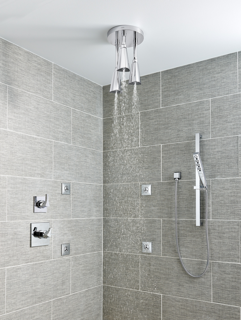 Delta Universal Showering Components: Square Wall Elbow For Hand Shower - Lumicoat® Chrome