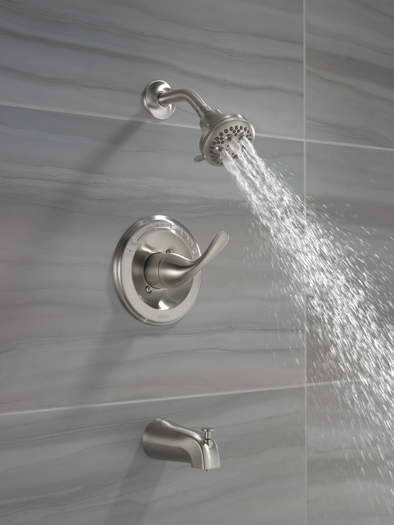 Delta Classic: Monitor® 13 Series Tub & Shower Trim - Single Handle Lever - Stainless