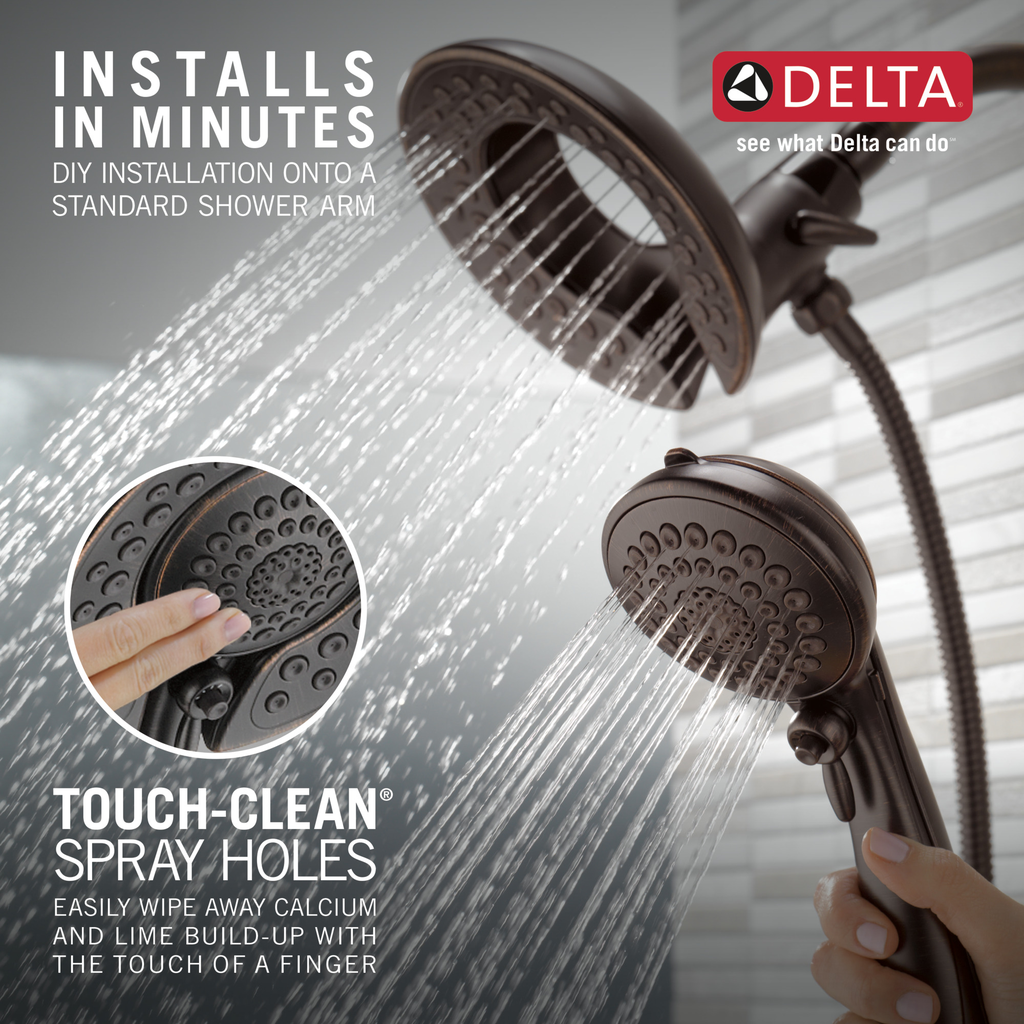 Delta Universal Showering Components: In2Ition® 5-Setting Two-In-One Shower - Venetian Bronze