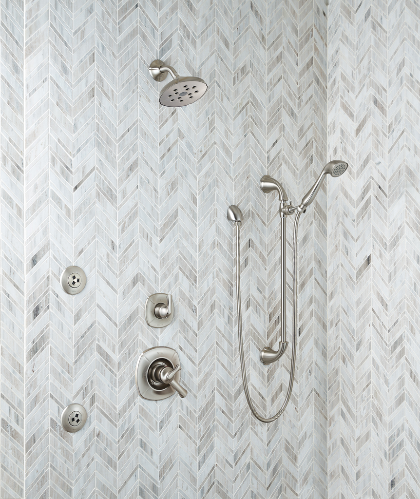 Delta Universal Showering Components: Wall Elbow For Hand Shower - Stainless