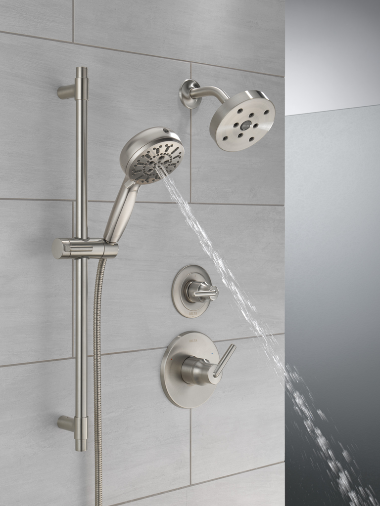 Delta Trinsic®: 3-Setting 2-Port Diverter Trim - Single Handle Lever - Stainless