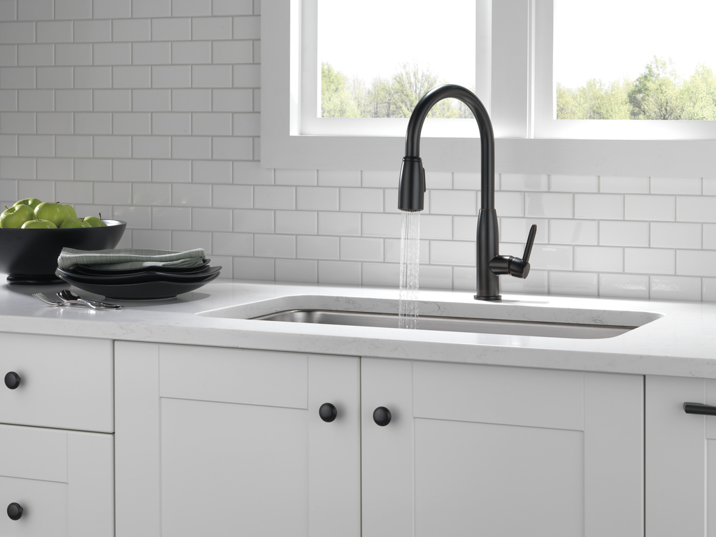 Peerless Tunbridge™: Single Handle Kitchen Pull-Down - Single Handle Lever - Oil Rubbed Bronze