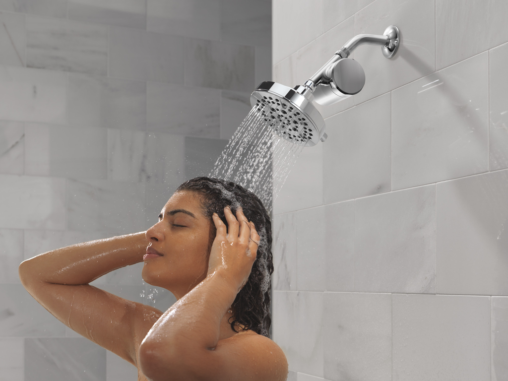 Delta Universal Showering Components: 5-Setting Showerhead - Chrome