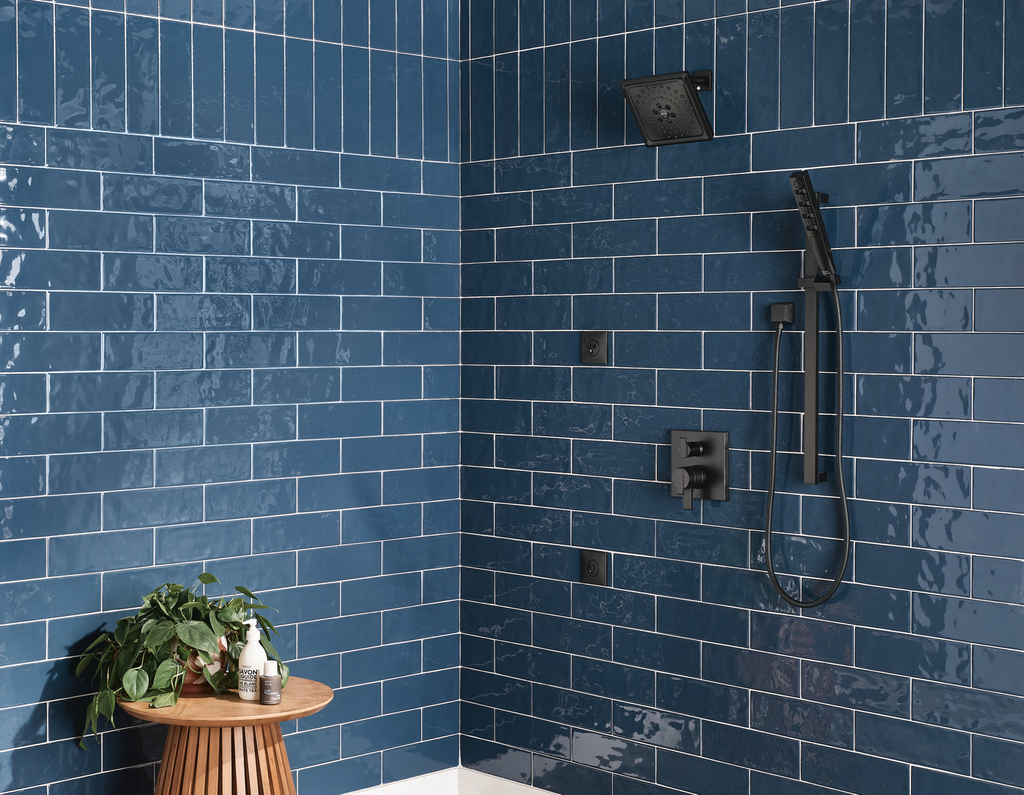 Delta Universal Showering Components: Square Wall Elbow For Hand Shower - Matte Black