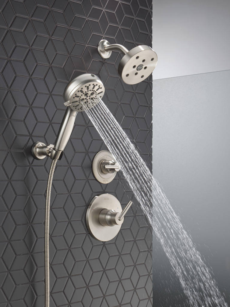 Delta Trinsic®: 3-Setting 2-Port Diverter Trim - Single Handle Lever - Stainless