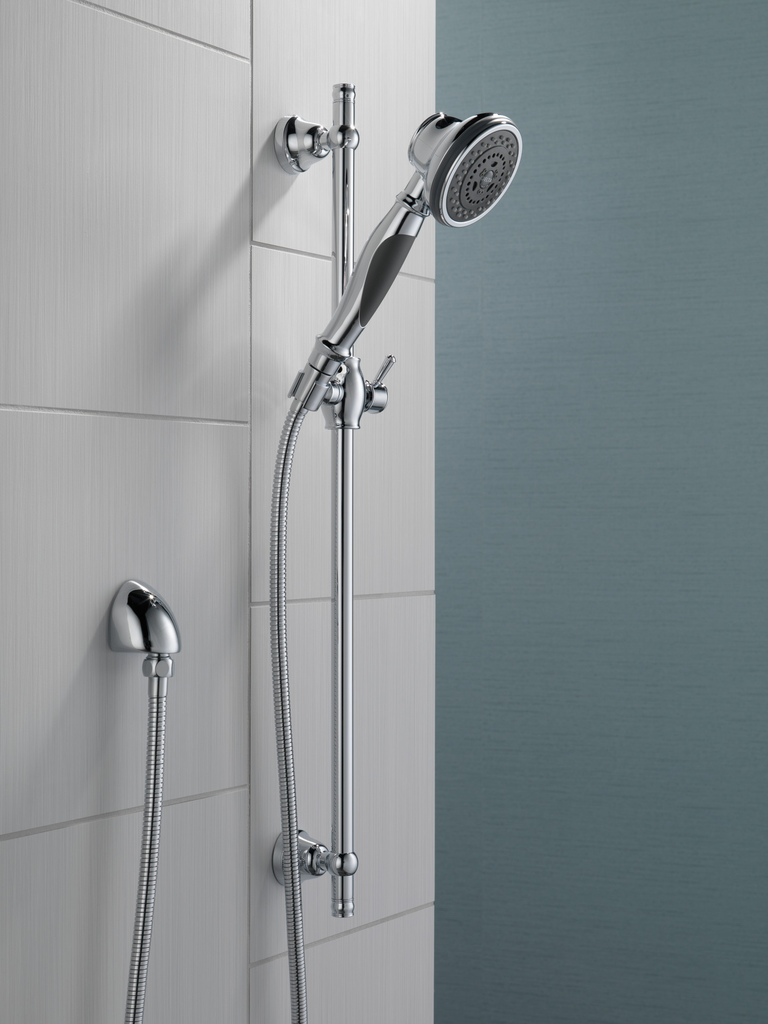 Delta Other: Premium 3-Setting Slide Bar Hand Shower - Chrome