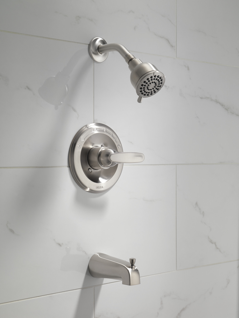 Delta Foundations®: Monitor® 13 Series Tub & Shower Trim - Single Handle Lever - Stainless