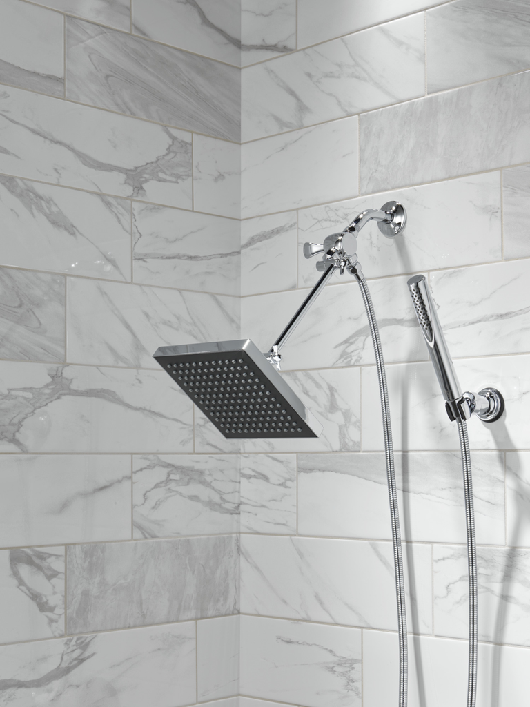 Delta Universal Showering Components: 3-Way Shower Arm Diverter For Hand Shower - Chrome