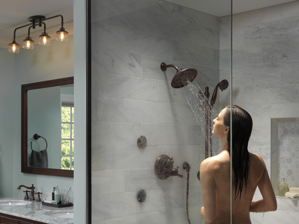 Delta Cassidy®: Two Handle Widespread Bathroom Faucet - Less Handles - Two Handle LHP - Venetian Bronze