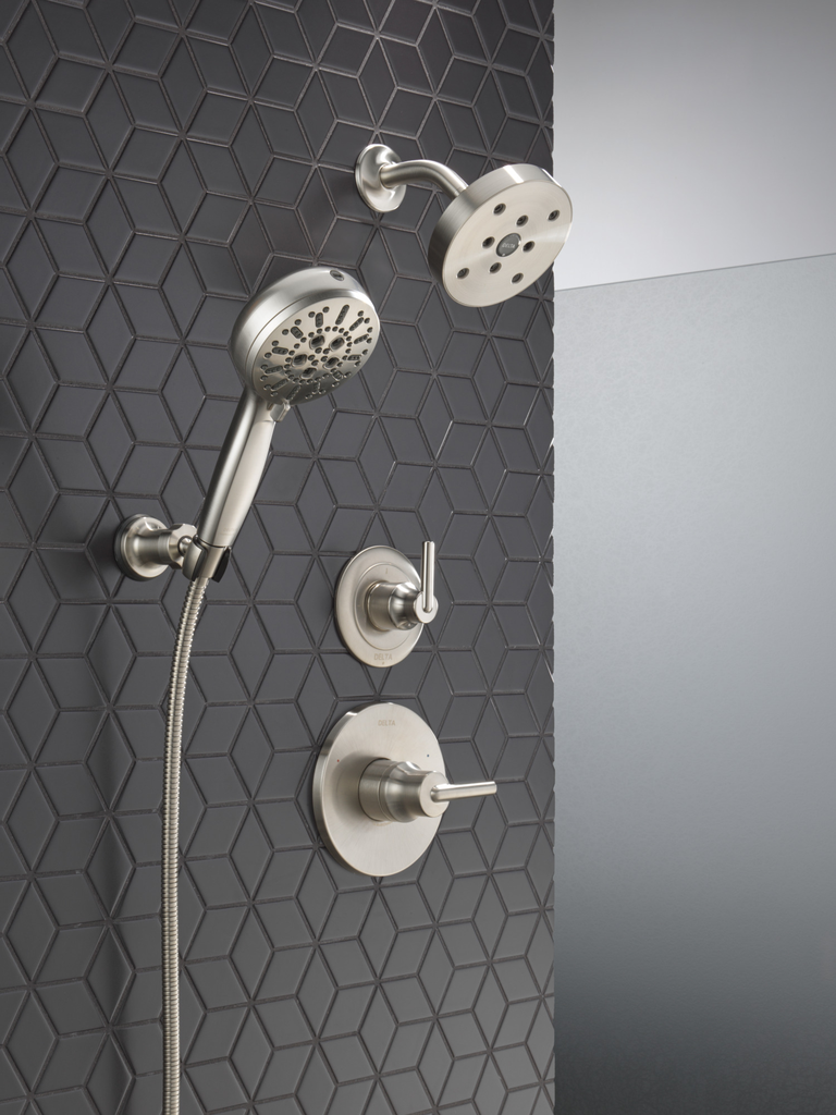 Delta Trinsic®: 3-Setting 2-Port Diverter Trim - Single Handle Lever - Stainless