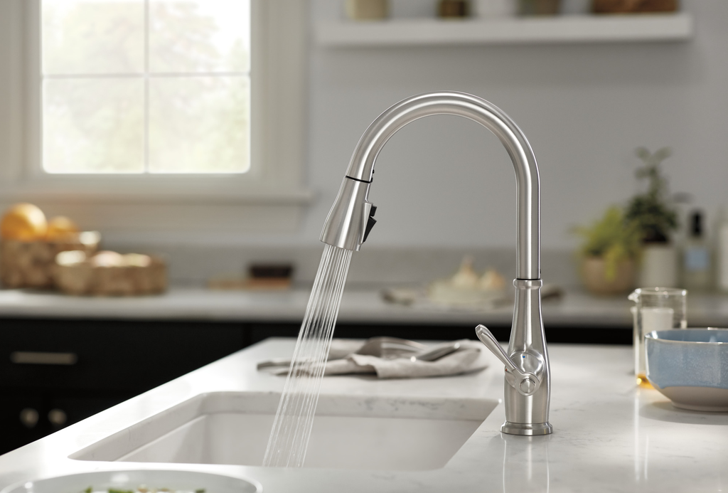 Peerless Elmhurst®: Single-Handle Pull-Down Kitchen Faucet - Electronic - Stainless