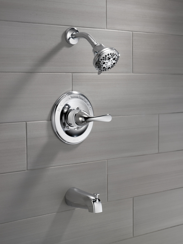 Delta Classic: Monitor® 13 Series Tub & Shower Trim - Single Handle Lever - Chrome